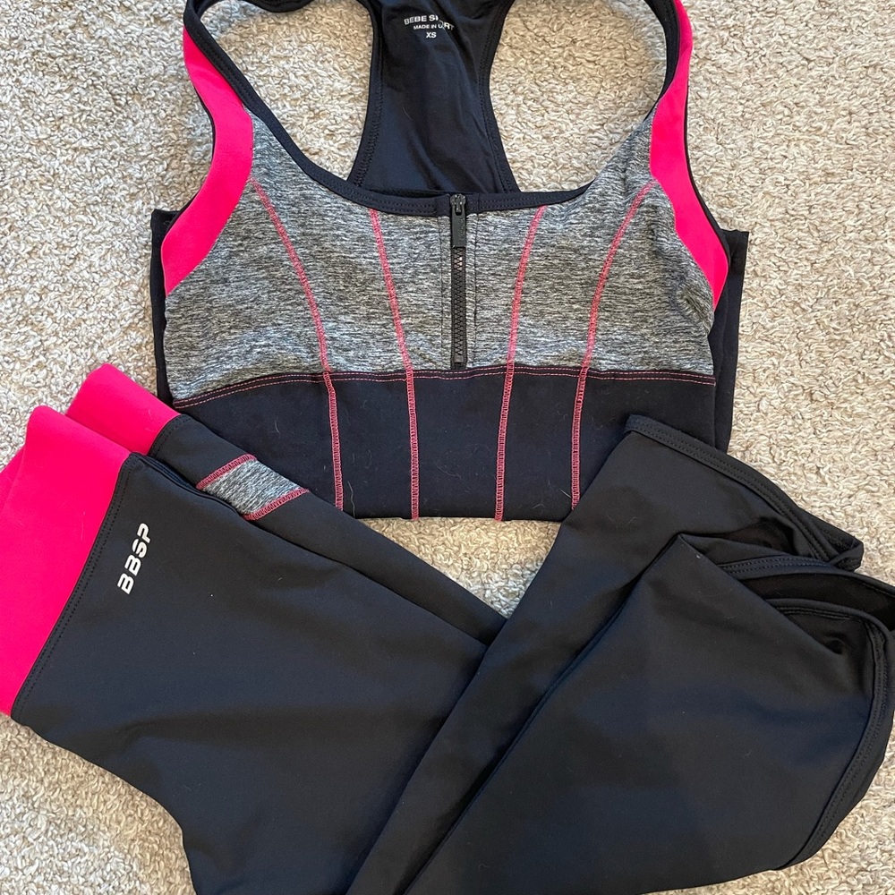 Bebe work out set. XS